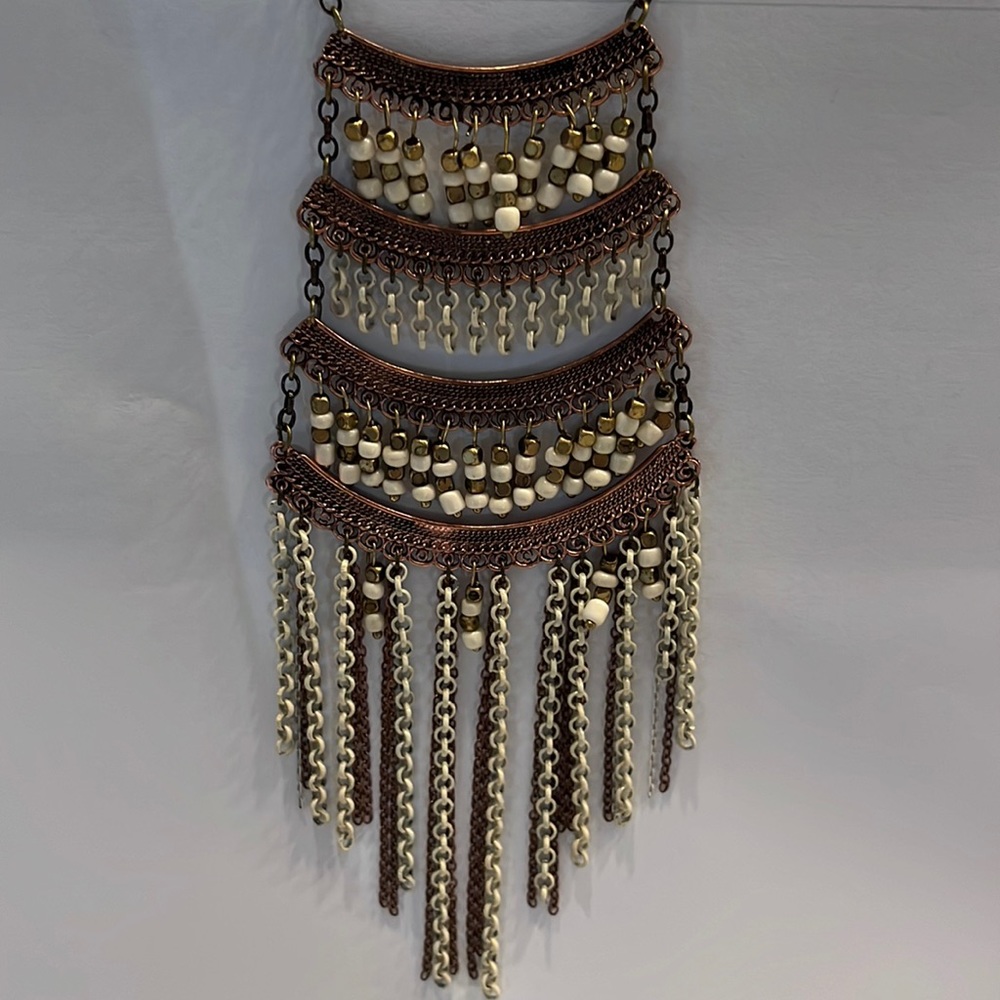 Mixed metal ELF necklace